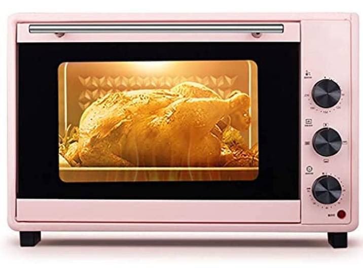 RKYRRKI 40-l-Multifunktionsofen, einstellbare Temperatur 0–230 °C und 60-Minuten-Timer, fünfschichtige Backposition, Multifunktions-Elektroofen