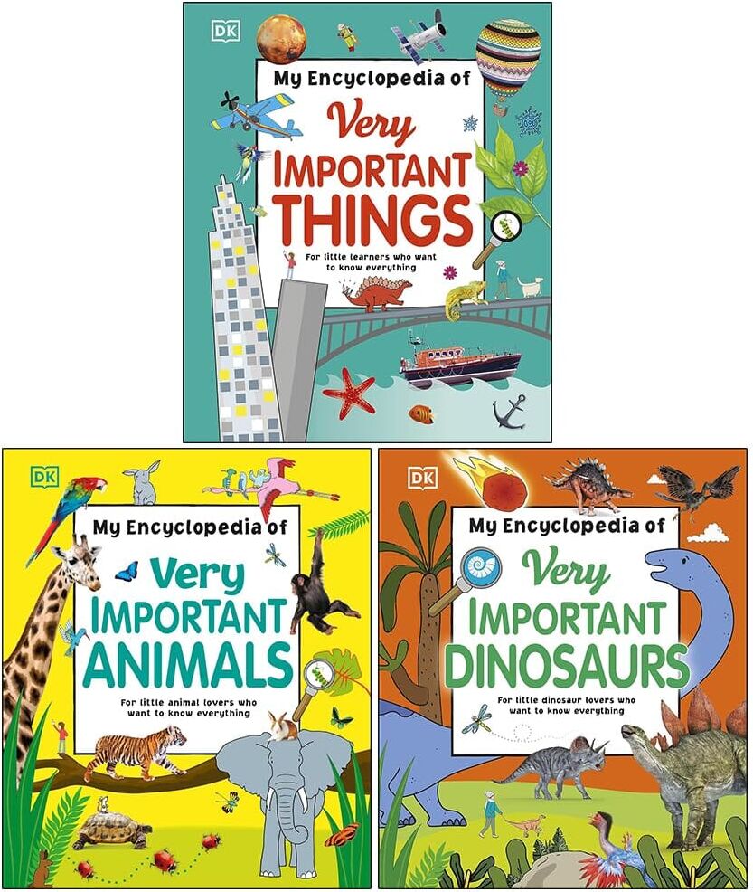 My Very Important Encyclopedias 3 Books Collection Set by DK – Animals, Adventures & Educational Discovery Collection