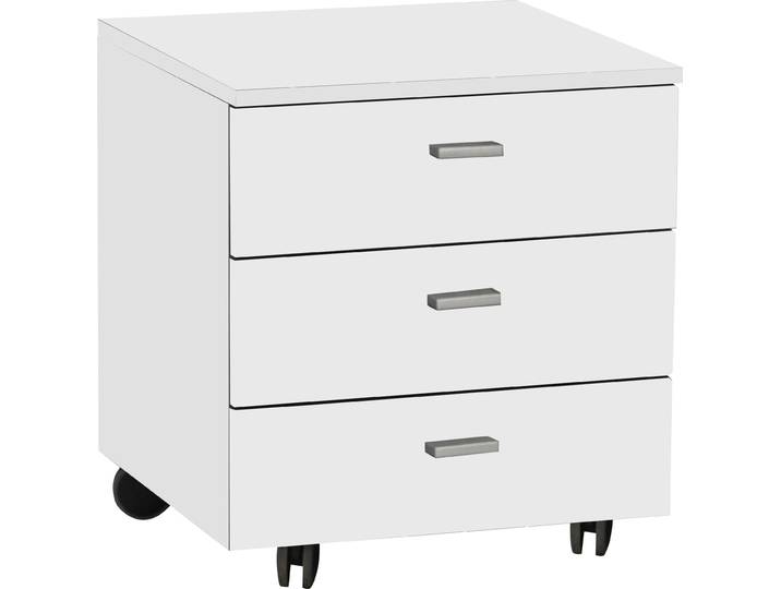 Rollcontainer MÄUSBACHER Big System Office , weiss (weiß), B:45cm H:51cm T:45cm, Rollwagen, Rollcontainer, Breite 45 cm