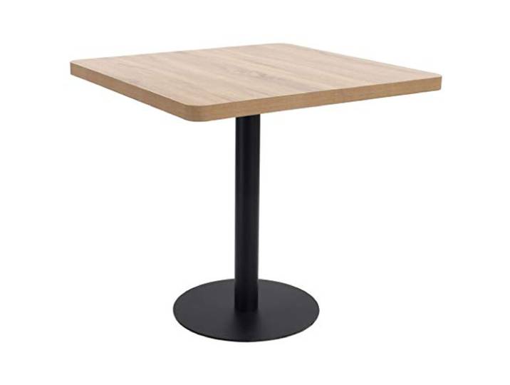 vidaXL Bistrotisch Hellbraun 80x80 cm MDF