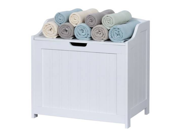 Relaxdays Wäschetruhe mit Soft-Close-Deckel