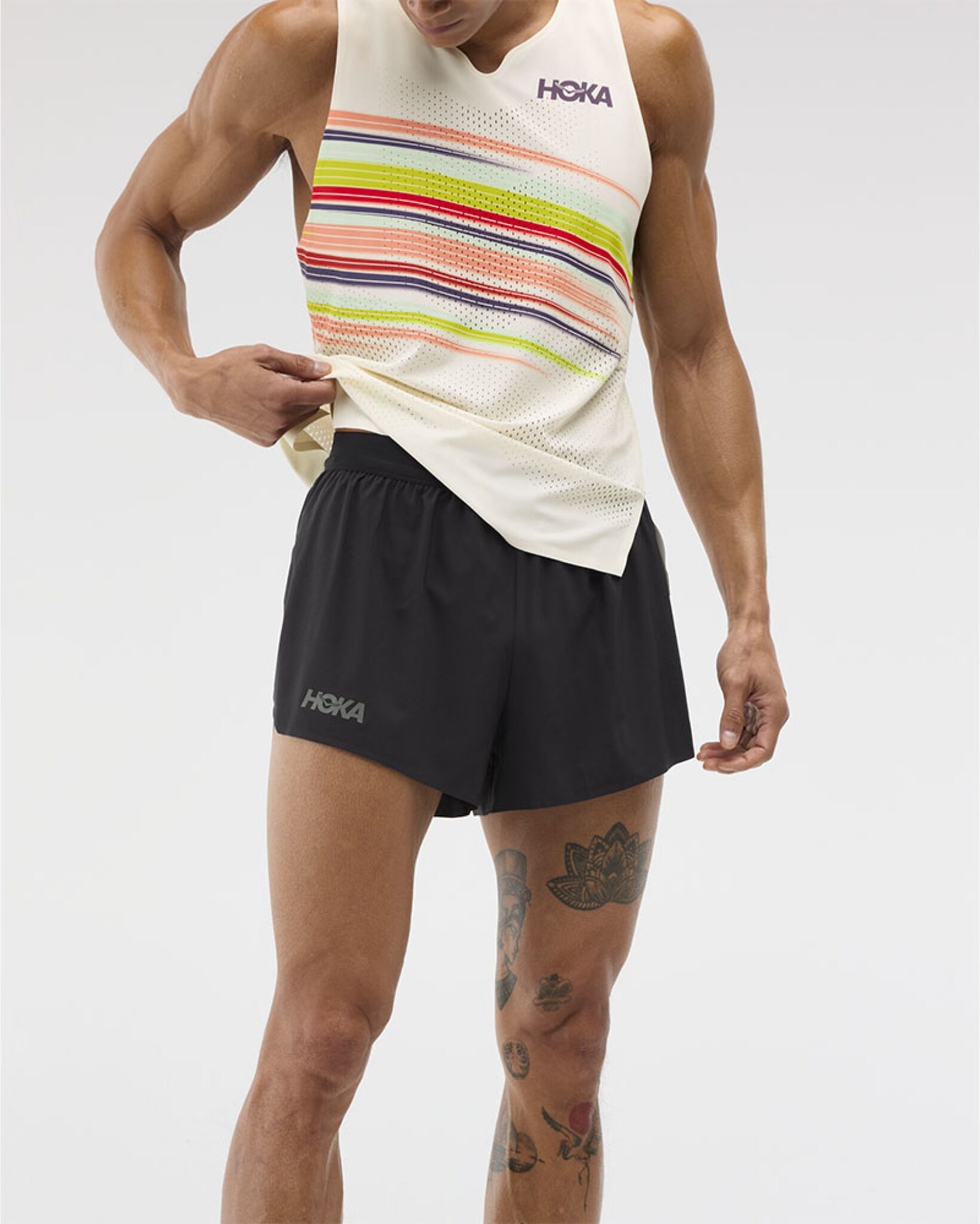 Hoka Race Day Split Short (Herre) - Black, L