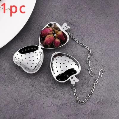 Uplifted Goods Heart Shaped Stainless Steel Tea Infuser For Loose Leaf Tea b
