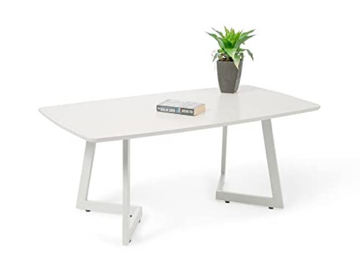 M2 Kollektion Couchtisch Tibet 2 in weiß, B/H/T = 110x46x60cm