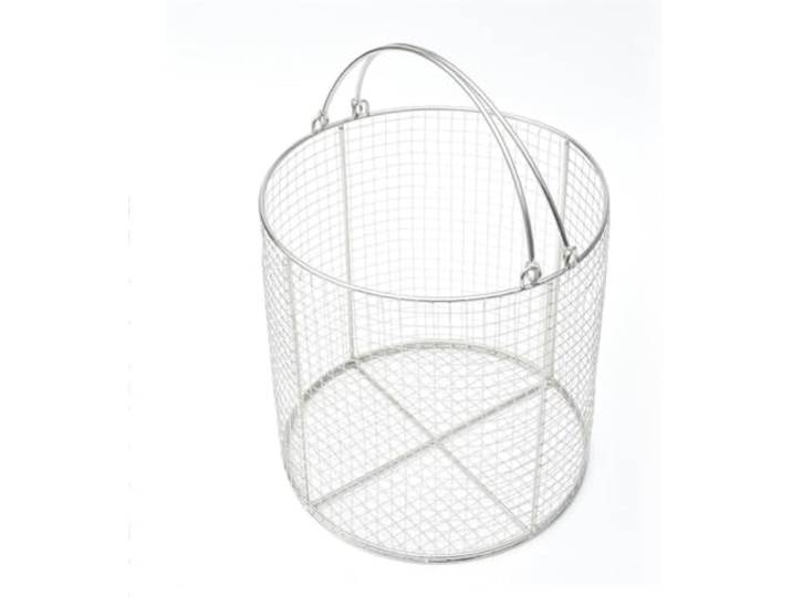 KGufHDc Instrumenten-Sterilisationskörbe Tablett for medizinische Instrumente, runder Sterilisationskorb aus Edelstahl 304, 12 mm Maschenweite, perforiert(40 * 30cm)