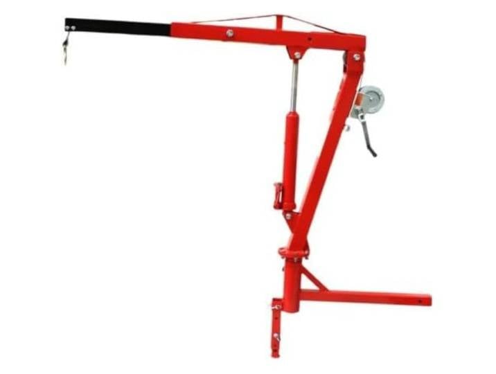 Hebekräne 500 Pfund Pickup-Truck Hydraulischer Pwc-Dock-Ausleger-Motor-Hebekran-Kupplungsmontage-Lift 2 -Kupplungsmontage Rot Elektrischer Hebezeug-Stützarm Heber-Kran
