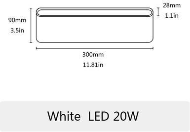Inspire Curations Modern PIR Sensor Outdoor Wall Light Waterproof LED Wall Lamp With Motion Detection while 20w Warm White Pir