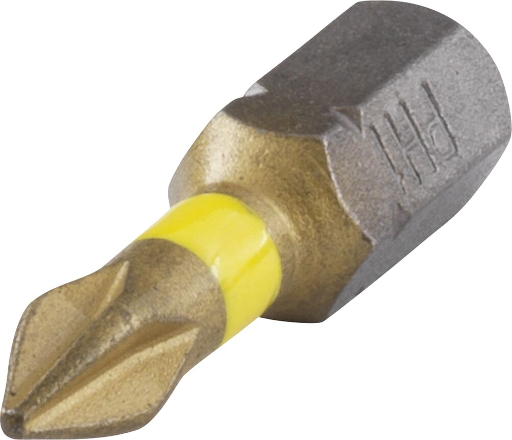 wolfcraft Torsion TiN-Bits, Phillips-Antrieb (PH1), 2-er Pack