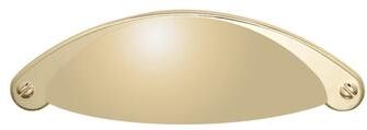 "Utopia Alley Elgin Bin Pull Handle - Polished Gold - Metal Drawer Pull Handle, 2.5"" Center to Center"