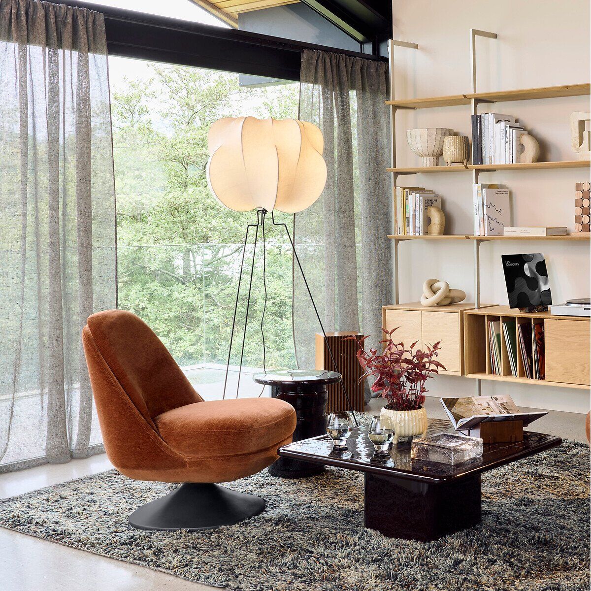 AM.PM Lampadaire en métal fer et résine, Oï