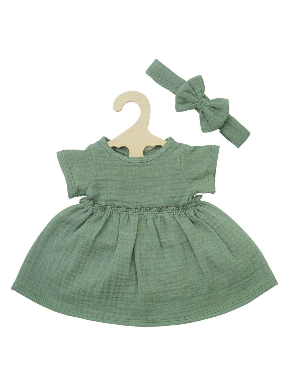 Heless Doll dress Green with Ruffles 35-45 cm