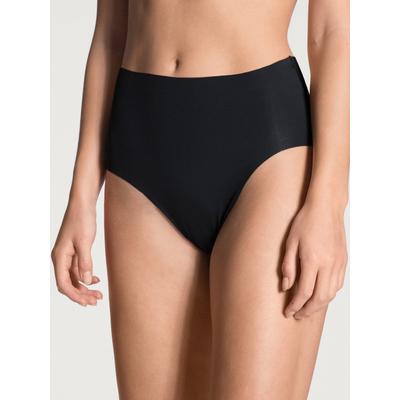 Midislip CALIDA "Modern Fit", Damen, Gr. L (48/50), schwarz, Interlock, Obermaterial: 80% Modal (TENCEL™), 20% Elasthan, unifarben, körpernah, Unterhosen, seidig weich, atmungsaktiv, Interlock-Qualität, cleaner Look