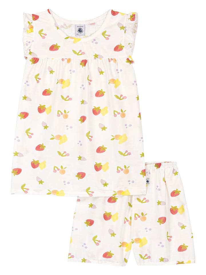 PETIT BATEAU Pyjama in Creme - 116