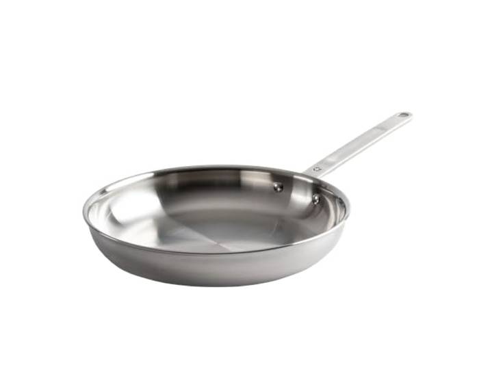 Gastrotools Bratpfanne 28 cm – 5-Ply Edelstahl – Aluminiumkern Perfekte Wärmeleitung Gleichmäßiges Bratergebnis Für Induktion, Gas & Backofen Unbeschichtet