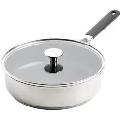KitchenAid Classic Stainless Steel Pfanne 26cm silber - Antihaftbeschichtung