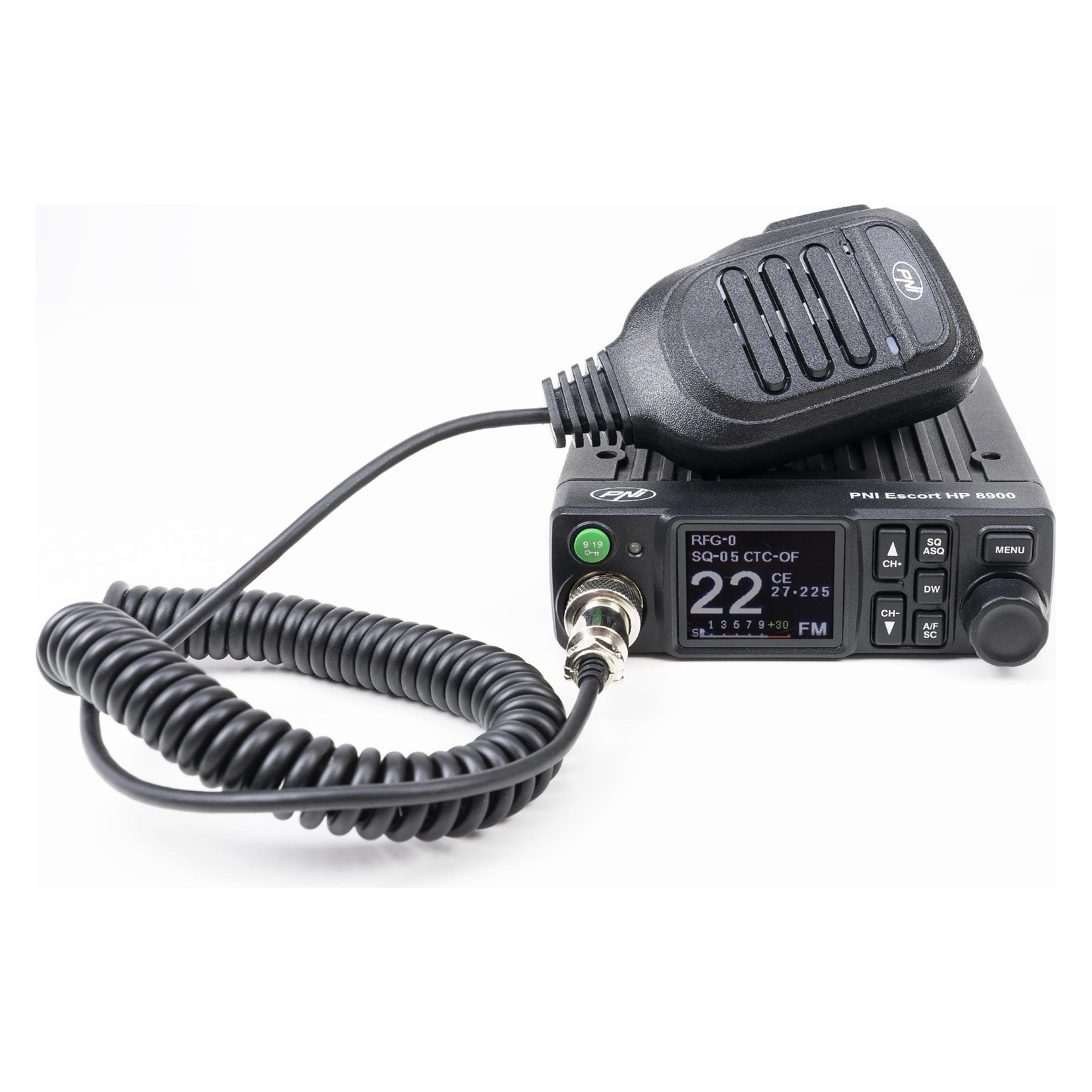 PNI CB Escort HP 8900 ASQ Funkpaket, 12-24 V + Extra 40 CB-Antenne mit Magnetfuss (43698071)