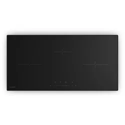 Klarstein Velaire Schmales Induktionskochfeld | Edel, minimalistisch, kraftvoll | 3 Kochzonen | 5500 W | 80 cm Schwarz