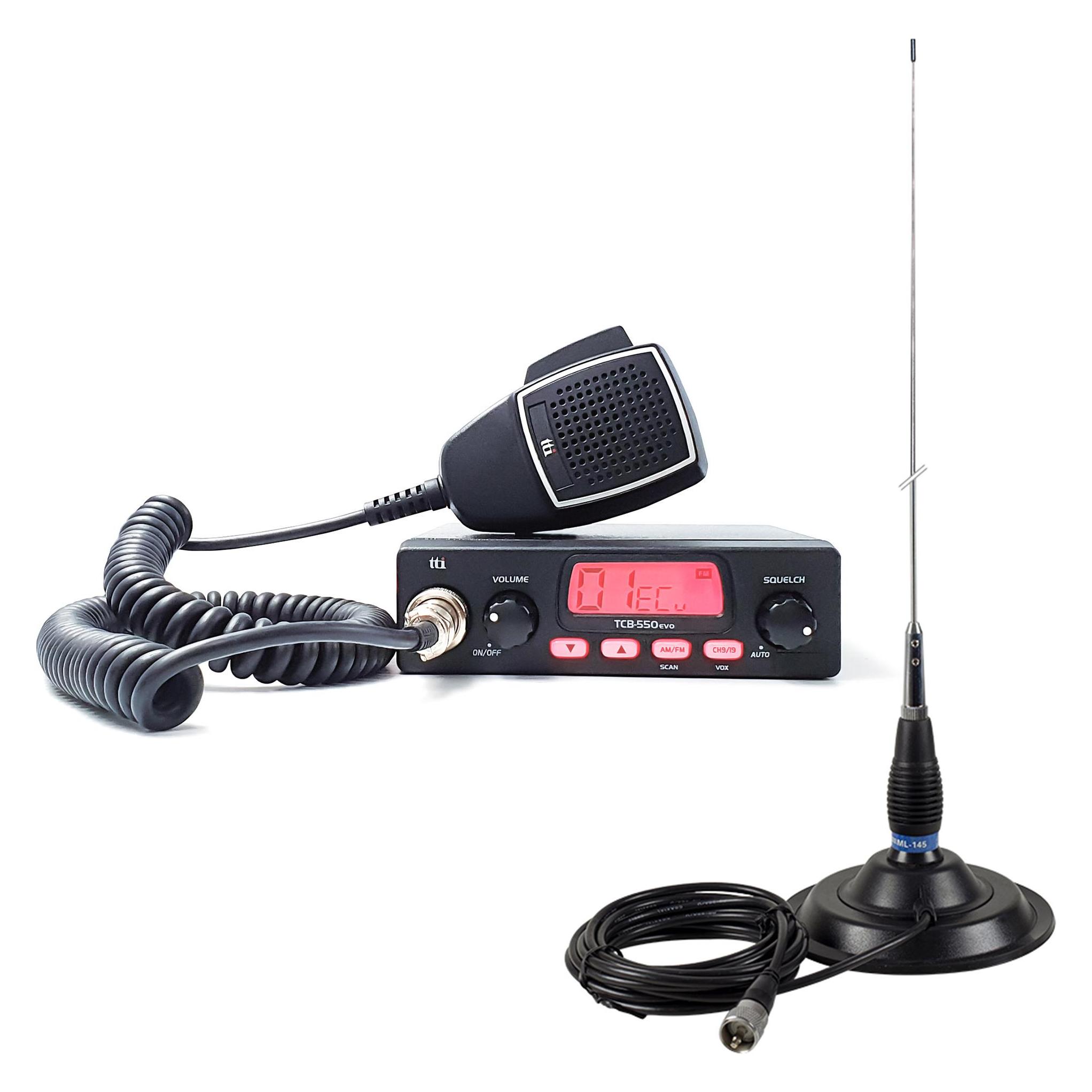 Aim TTi CB TTi TCB-550 EVO Funkpaket + PNI ML145 Antenne mit Magnet (43699346)