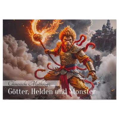 Chinesische Mythologie - Götter, Helden und Monster (Wandkalender 2026 DIN A4 quer), CALVENDO Monatskalender