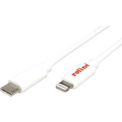 ROLINE USB Sync- & Ladekabel, Typ C / 8pin Connector, weiß, 1 m 11.02.8335
