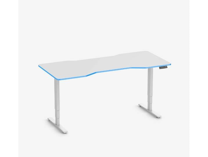 FOKUS Gamingschreibtisch Weiß 180x80 Cockpit Ocean