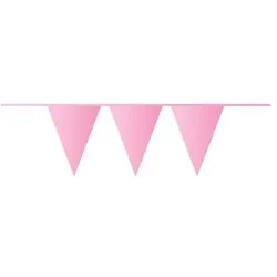 Haza Girlande rosa Wimpel