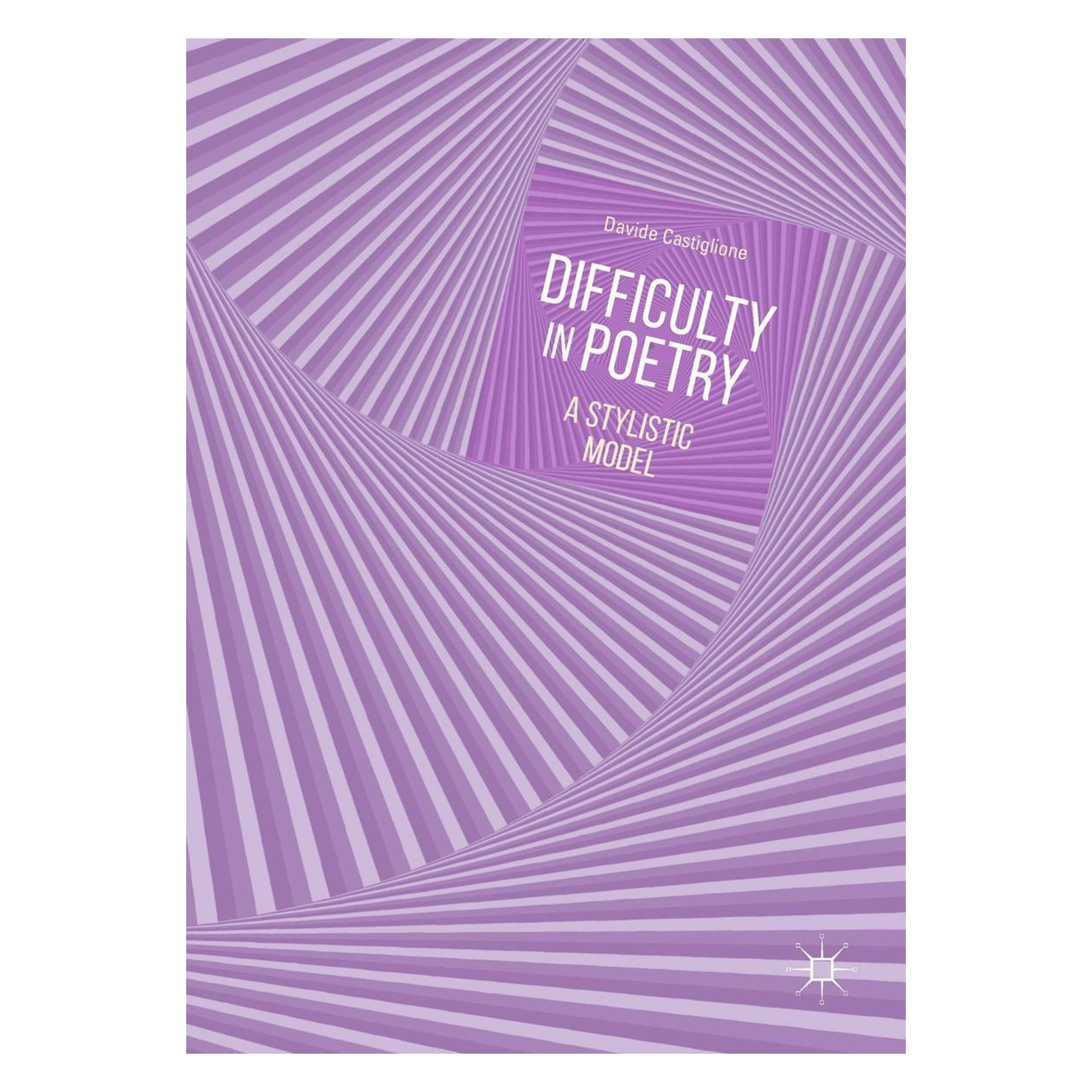 Springer Difficulty in Poetry (Englisch, Hardcover, Davide Castiglione) (9783319970004)