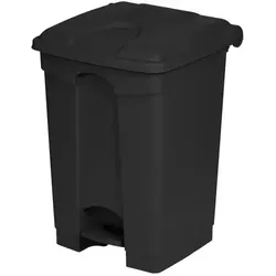 Treteimer Orgavente aus Kunststoff grau 45 L Abfalleimer mit Pedal, HACCP-konform