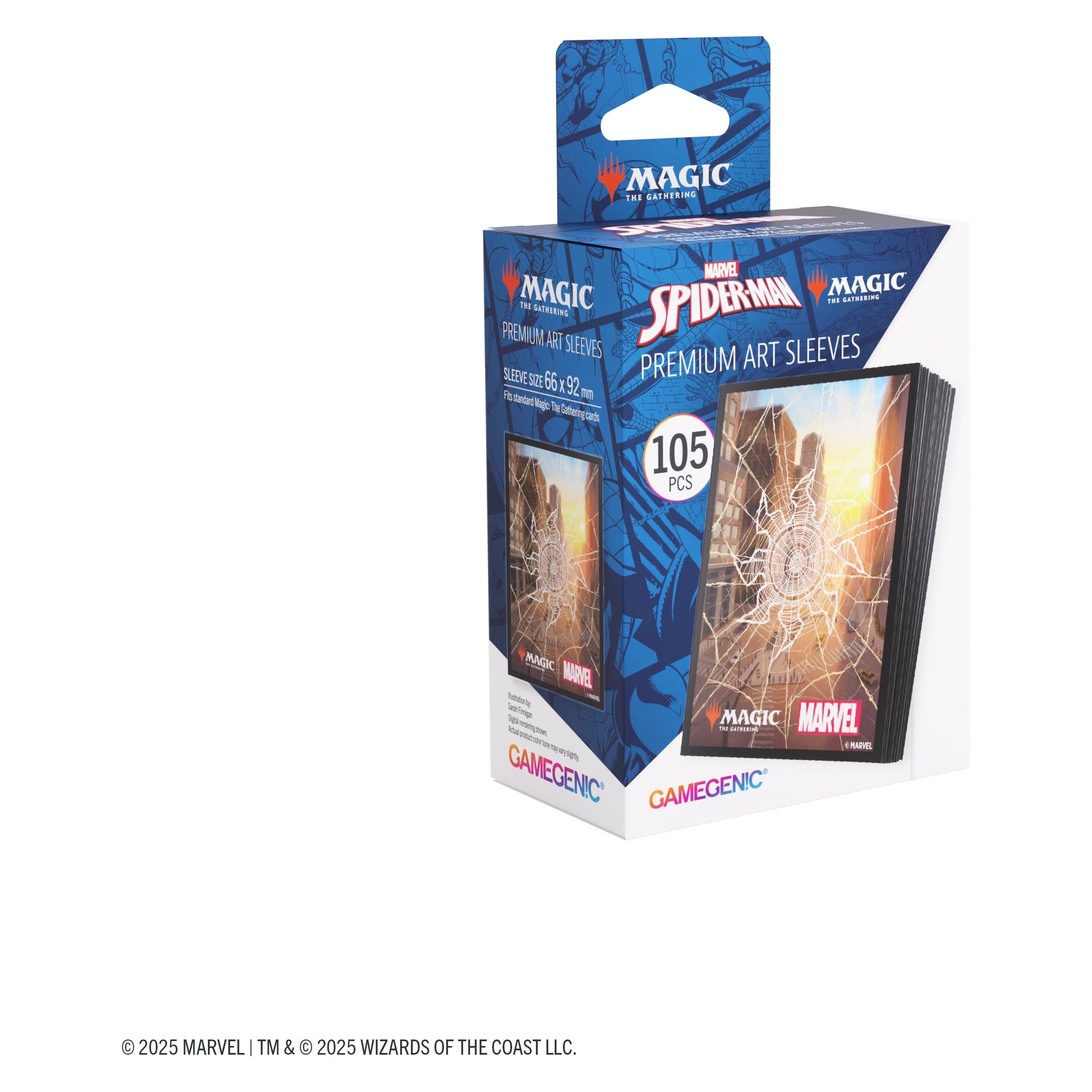 Gamegenic Magic: The Gathering | Marvel s Spider-Man Premium Art Sleeves - Spider-Man Plains (GGS15115)
