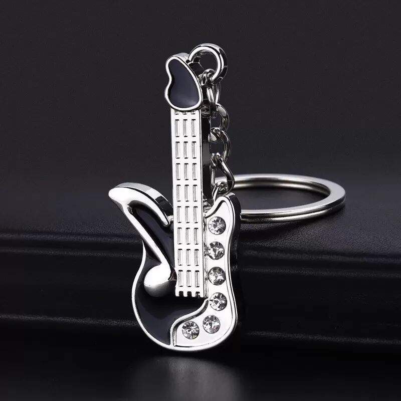 INF Diamond Guitar Schlüsselanhänger Schwarz