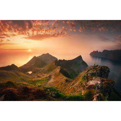 Fototapete PAPERMOON "Landschaft", bunt, B:2,5m L:1,86m, Vlies, Tapeten