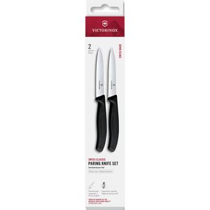 Victorinox Gemüsemesser Swiss Classic 6.7793.2 Set, 10 cm Edelstahlklinge, Kunststoffgriff, 2-teilig