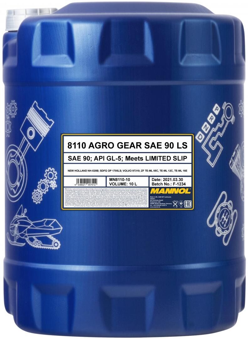 Sct - Mannol Getriebeöl Mannol 8110 Agro Gear 90 Ls [10l] Mn811010 10l