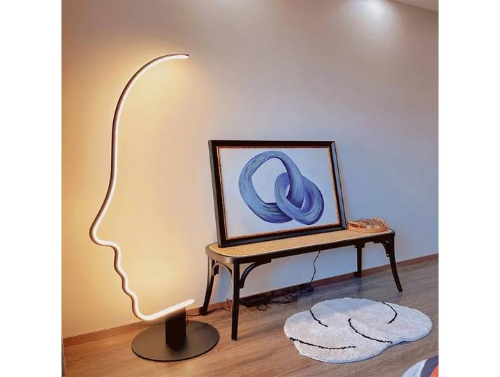 SANDYHA moderne lampadaire LED support créatif lumières salon chambre canapé décor élégant éclairage à la maison grande lampe d'accent pour