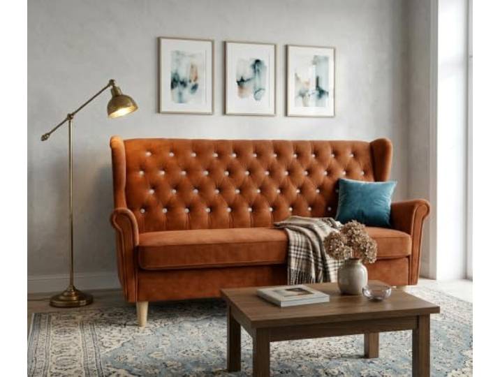Family Meble Schlafsofa Gaja Royal – pomarańczowy
