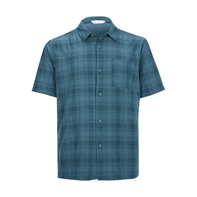 Funktionshemd KILLTEC "KOS 98 MN WVN SHRT", Herren, Gr. M, Normalgrößen, blau, Obermaterial: 100% Polyester, Hemden, Kurzarm-Funktionshemd, schnelltrocknend, feuchtigkeitsableitend
