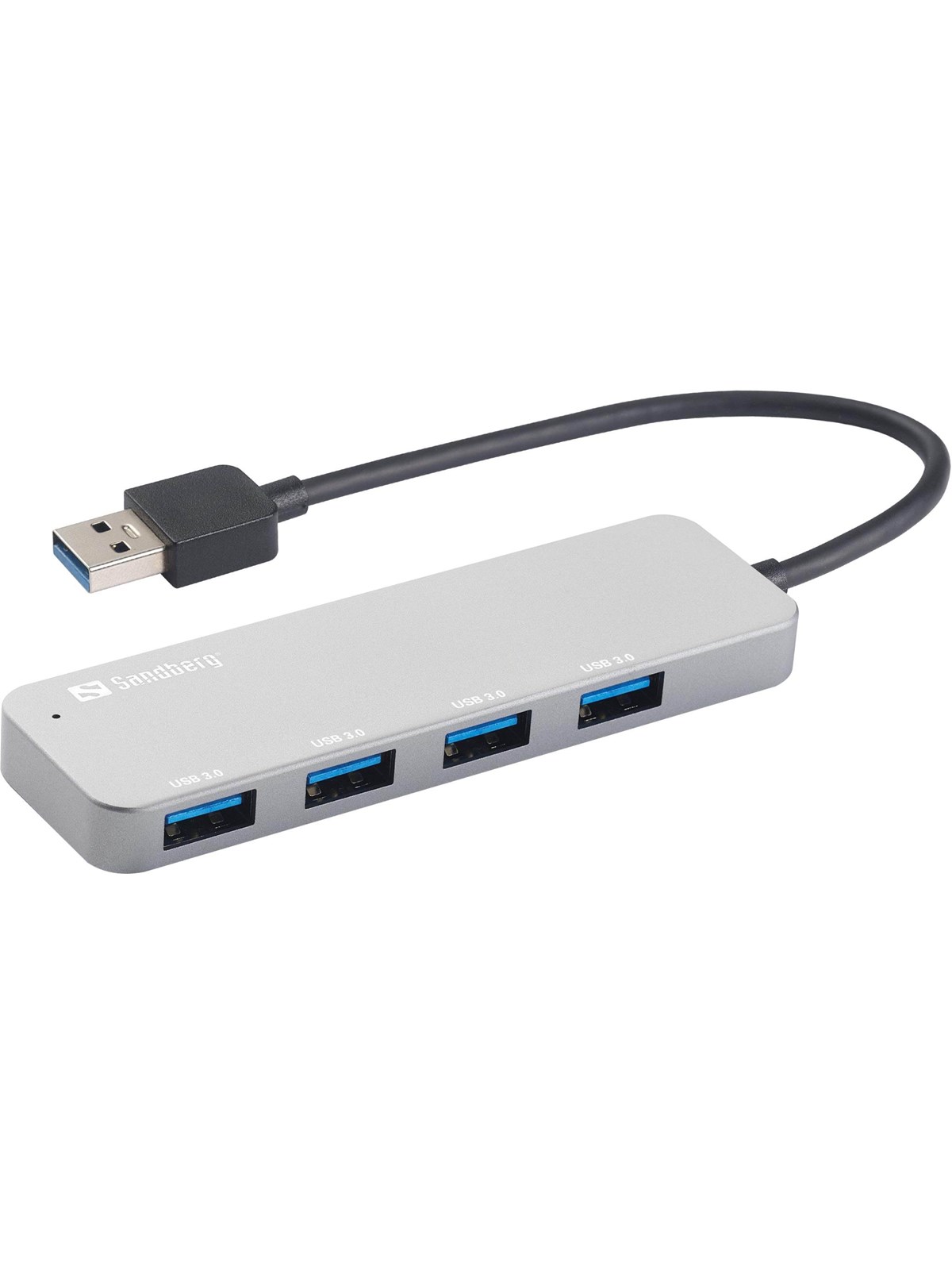 Sandberg 4-Port USB 3.0 Hub USB-Hubs - USB 3.0 - 4 - silber
