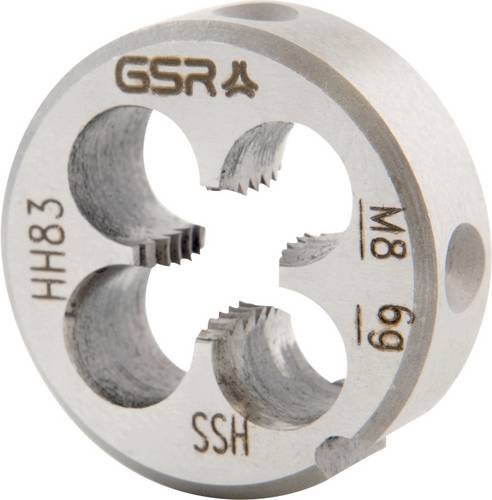GSR B00402210 Schneideisen metrisch M8 Rechtsgewinde DIN 223 HSS