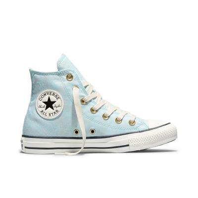 Sneaker CONVERSE "CONVERSE CHUCK TAYLOR ALL STAR SHI", Damen, Gr. 37,5, blau (rained out, egret, schwarz), Textil, Schuhe Sneaker