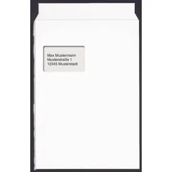 dots Versandtaschen DIN C4 weiß