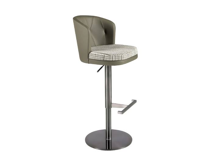 Design Barstuhl „Moritz“ mit Drehfunktion & Höhenverstellung Leder Angel Cerdá
