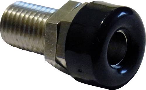 Schnepp Laborbuchse Buchse, Einbau vertikal Stift-Ø: 4mm Schwarz