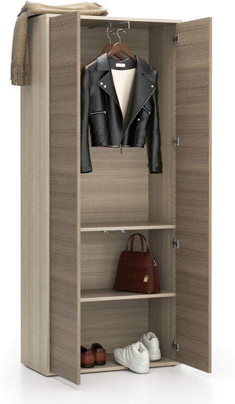 PLAN Büroschrank LAYERS, ausziehbar, 800 x 400 x 1905 mm