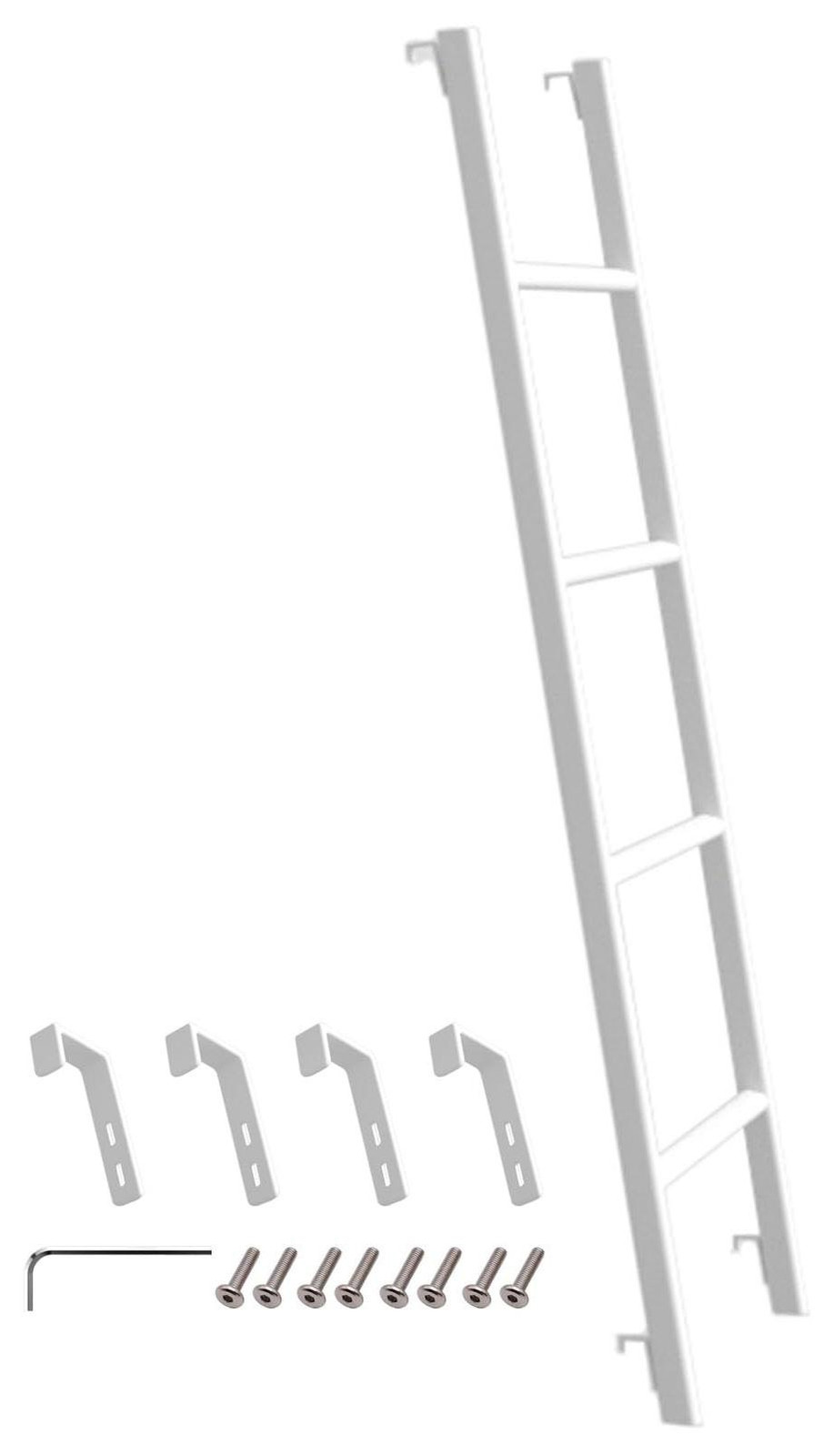 Stalen trap voor een stapelbed met 4 haken
