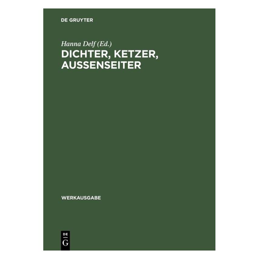 De Gruyter Landauer,G.:Dichter,Ketzer,AuÃenseiter (Deutsch, Hardcover, Gustav Landauer) (67759081)