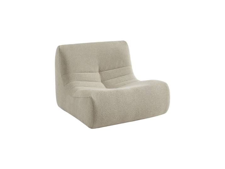 Sweeek Chauffeuse compressée bouclette texturée 1 place SOKOL Beige