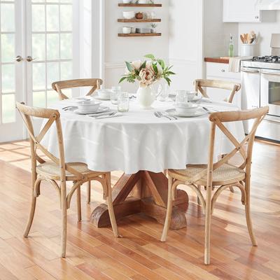 Threadmade Elegance Plaid Jacquard Woven Tablecloth