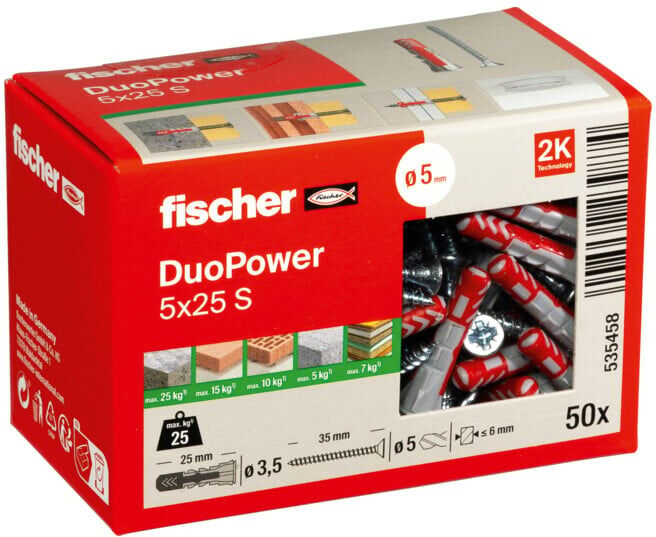 fischer DUOPOWER 5x25 S LD (535458)