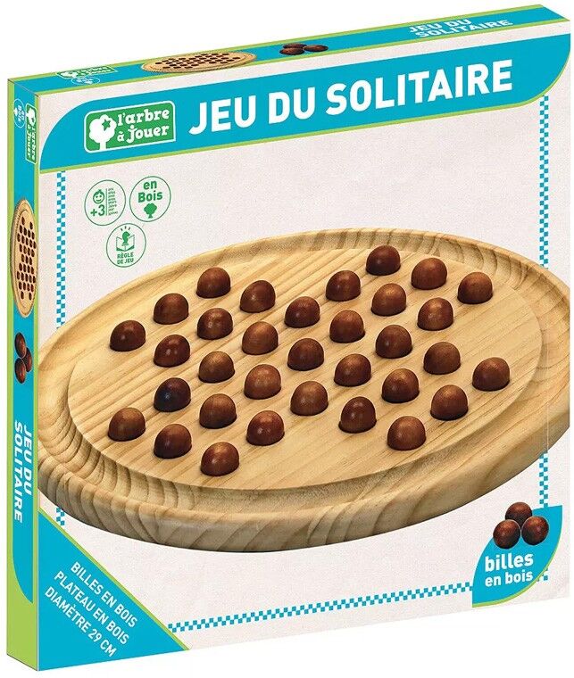 Solitaire en bois - Jeujura