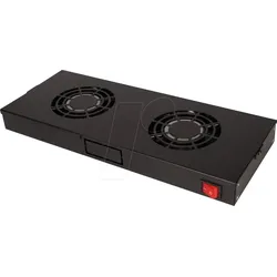 ROLINE 26210304 - 19" Dachlüftereinheit, 2 Lüfter, schwarz